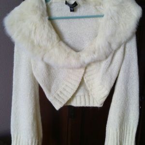 Bebe fur sweater