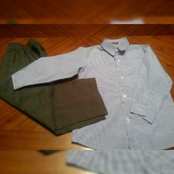 Boys 4T jeffrey banks slacks and shirt