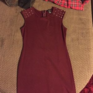 Burgundy Forever 21 Dress