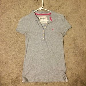 Gray Soft-Fit Polo