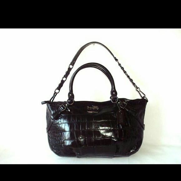 COACH Madison Embossed Leather Sophia Handbag - Picture 1 of 14