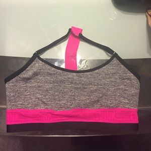 Victoria Secret PINK logo T-Back Cotten Bralette