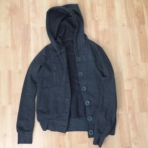 Forever 21 grey hooded coat
