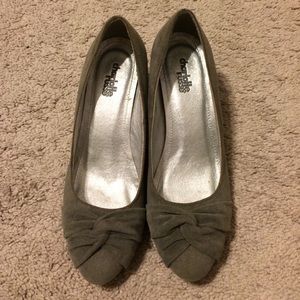 Gray Suede Pumps