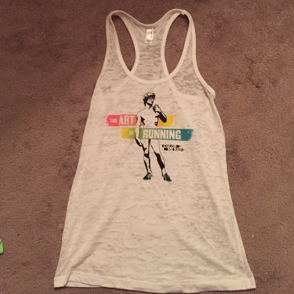 Color me rad racer back tank top