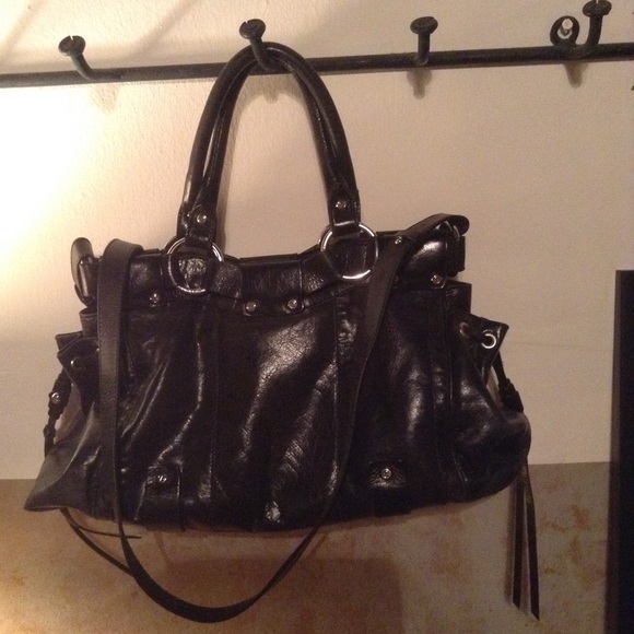 Francesco Biasia Leather Handbag With Cloth