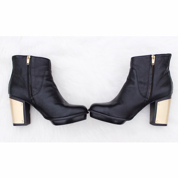 Gold Heeled Ankle Boot • Steve Madden - Picture 3 of 3