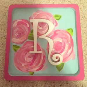 R lily inspired painted sign