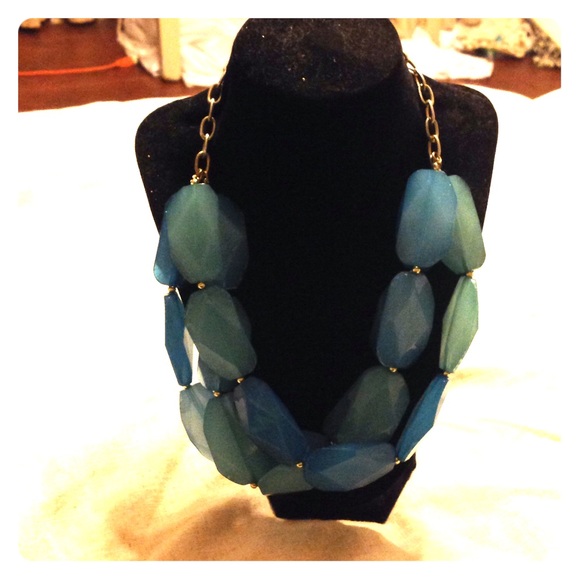 Blue stone necklace