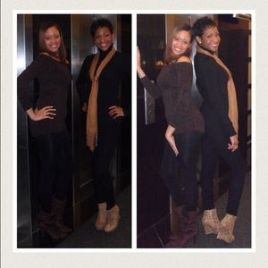 Leopard Wedge Winter Boots!