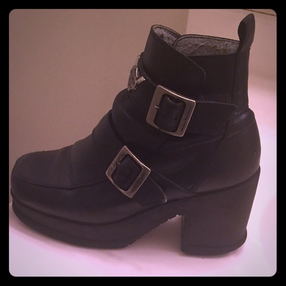 Harley Davidson Motor Cycle Platform Boot