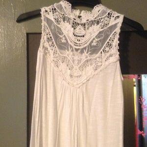 Lace tank.