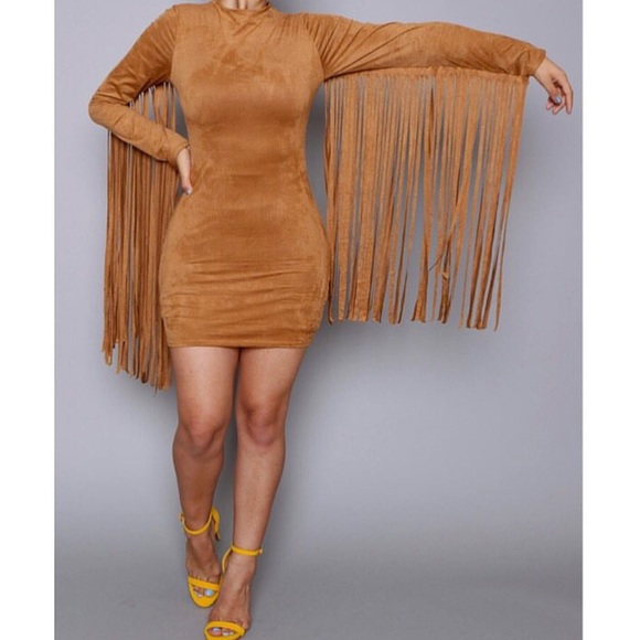 Suede Fringe Dress