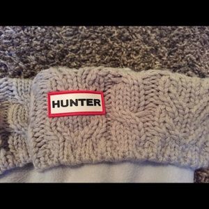 Gray tall hunter welly socks