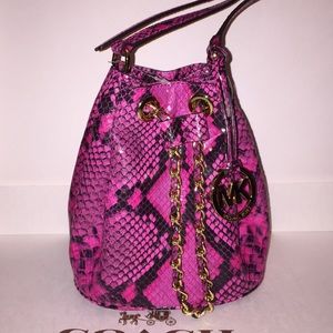🚫SOLD🚫MK mini hobo crossbody snake print