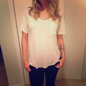 A&F Oversized White Top
