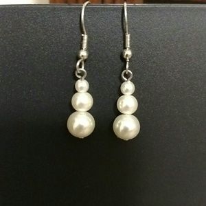 Faux Pearl Earrings