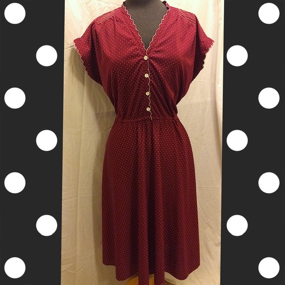 Vintage Polka Dot Day Dress
