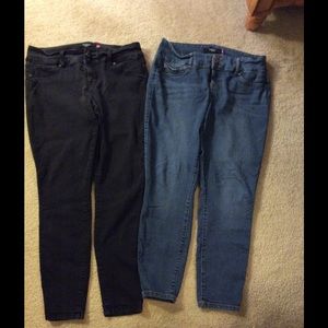 Two Torrid Denim Skinny Jeans Used size 16