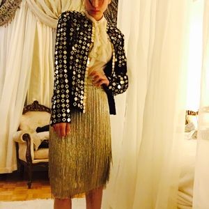 FERRAGAMO runway gold plated jacket