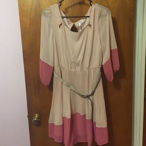 Lauren Conrad Two tone pink dress