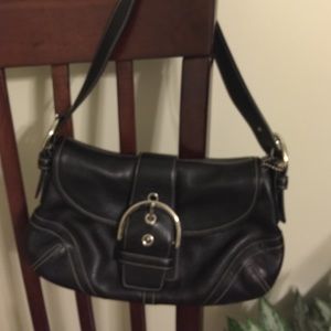 Black small Coach handbag