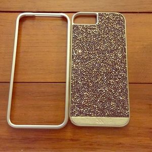 Gold and dark brown I phone 6 case