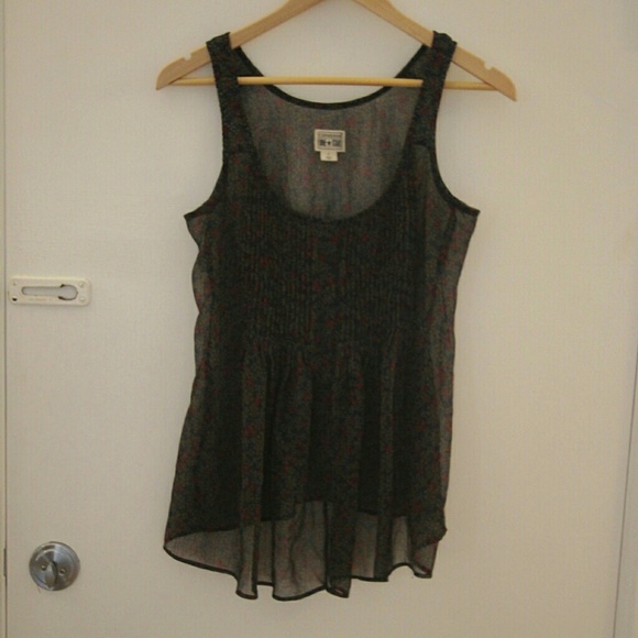 🚫 clothes swapped 🚫 Floral sheer babydoll top - Picture 4 of 4