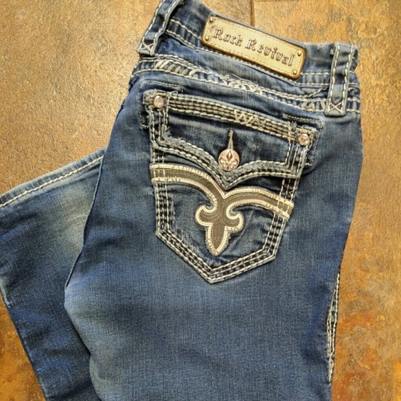 Rock jeans Straight leg with stretch