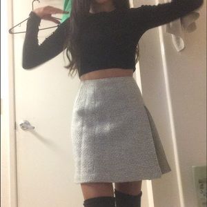 Thick one pleat skirt