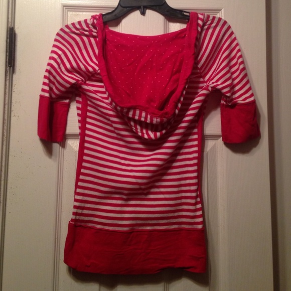 Stripped hooded top - Picture 2 of 4