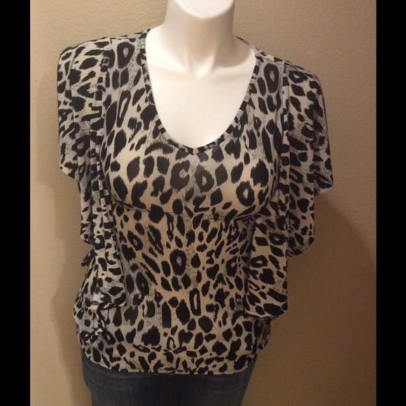 Cheetah Top. SOLD SOLD - Picture 2 of 4