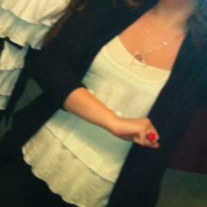 Cute white tank top