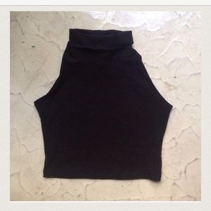 American Apparel Turtle neck crop top