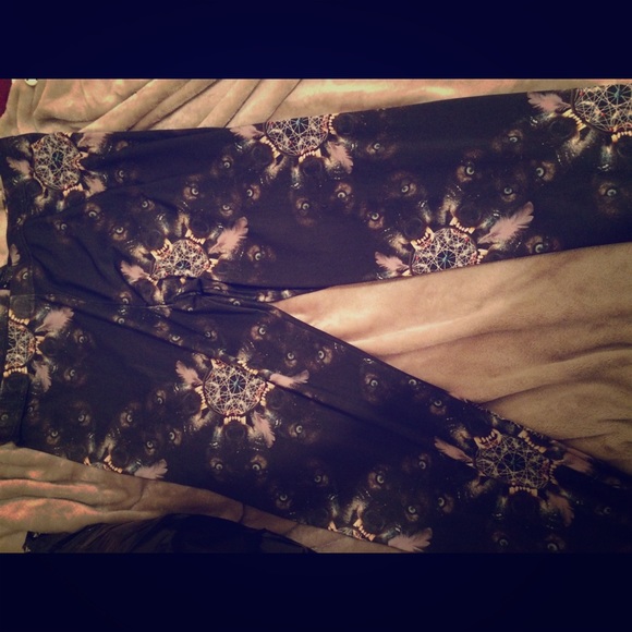 wolf and dream catcher leggings