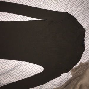 Long sleeve skin tight olive shirt!