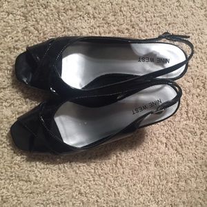 Nine West wedge peep toe