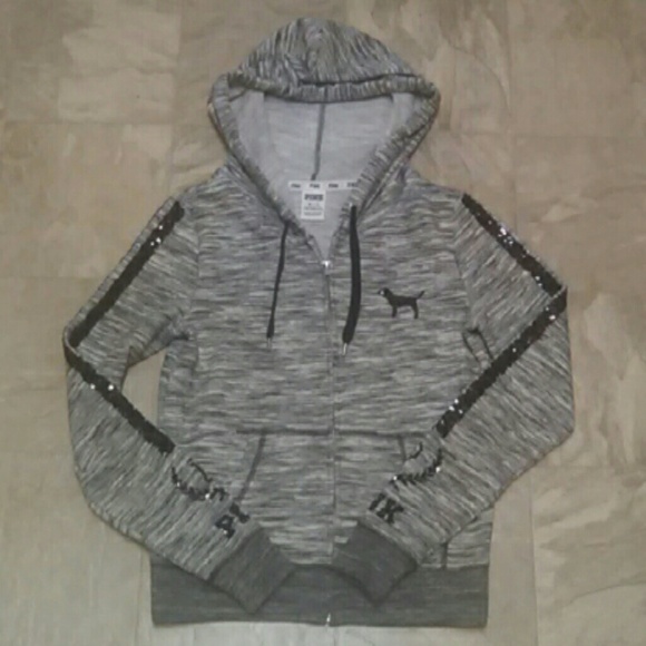 PINK Victoria's Secret Sweaters - Victoria's secret PINK full zip up hoodie
