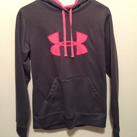 Under Armour Gray and Pink Hoodie