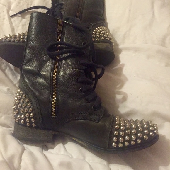 Steve Madden Studded Leather Boots