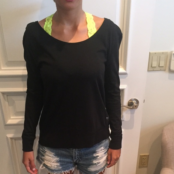 Pink open back T-shirt
