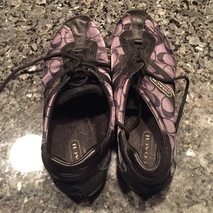 Black Coach sneakers