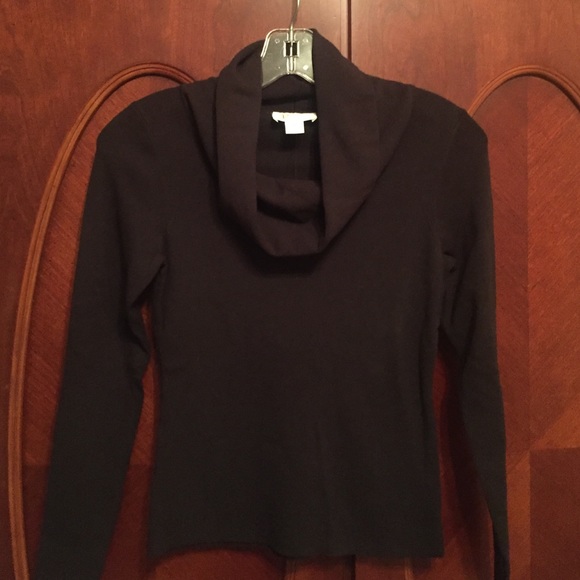 Brand New Ann Taylor Loft Black Cowl Neck Sweater