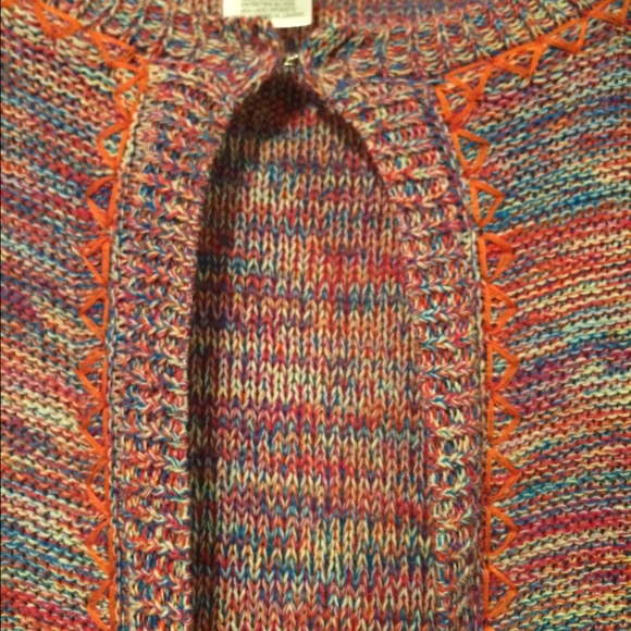 Mult Color Cotton Knot Cardigan Sweater - Picture 3 of 3