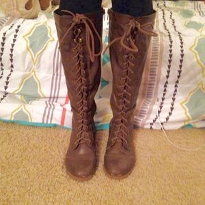 MISS ME Mid-calve Faux Leather Boots