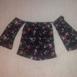 Floral off-the-shoulder top