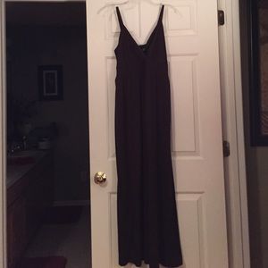 Brown Maxi Dress with ties