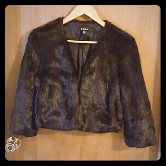 Bebe faux fur coat