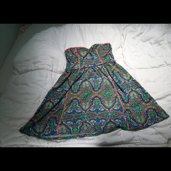 Strapless babydoll dress