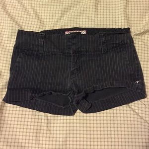 Hurley Pin Stripe shorts.